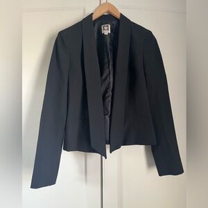 Anne Klein Suit Separates Drape Front Blazer